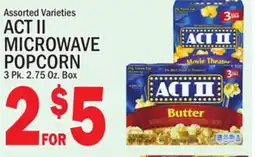 C Town ACT II MICROWAVE POPCORN offer