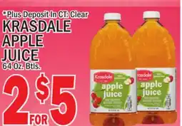 C Town KRASDALE APPLE JUICE offer