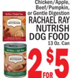 C Town RACHAEL RAY NUTRISH DOG FOOD offer
