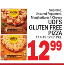 C Town UDI'S GLUTEN FREE PIZZA offer