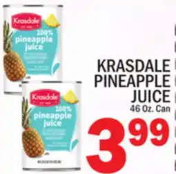 C Town KRASDALE PINEAPPLE JUICE offer