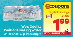 Weis Markets Weis Quality Purified Drinking Water offer
