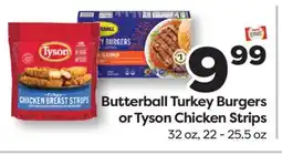 Weis Markets Butterball Turkey Burgers or Tyson Chicken Strips offer