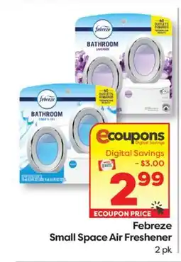 Weis Markets Febreze Small Space Air Freshener offer