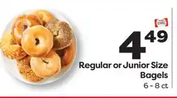 Weis Markets Regular or Junior Size Bagels offer