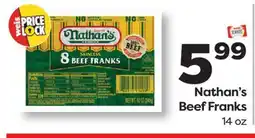 Weis Markets Nathan's Beef Franks offer