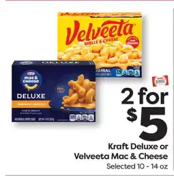 Weis Markets Kraft Deluxe or Velveeta Mac & Cheese offer