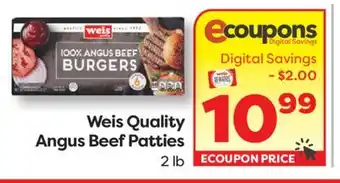 Weis Markets Weis Quality Angus Beef Patties offer