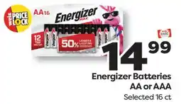 Weis Markets Energizer Batteries offer