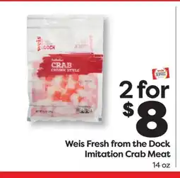Weis Markets Weis Fresh from the Dock Imitation Crab Meat offer