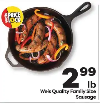 Weis Markets Weis Quality Family Size Sausage offer