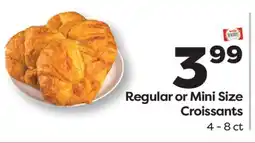 Weis Markets Regular or Mini Size Croissants offer