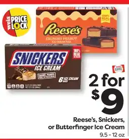 Weis Markets Reese's, Snickers, or Butterfinger Ice Cream offer