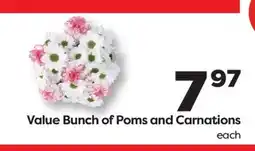 Weis Markets Value Bunch of Poms and Carnations offer