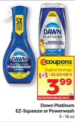 Weis Markets Dawn Platinum EZ-Squeeze or Powerwash offer