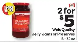 Weis Markets Weis Quality Jelly, Jams or Preserves offer