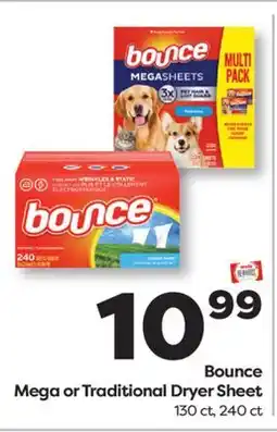 Weis Markets Bounce Mega or Traditional Dryer Sheet offer