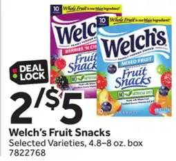 Stop&Shop Welch's Fruit Snacks offer