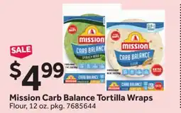 Stop&Shop Mission Carb Balance Tortilla Wraps offer
