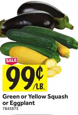 Stop&Shop Green or Yellow Squash or Eggplant offer