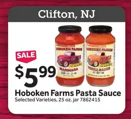 Stop&Shop Hoboken Farms Pasta Sauce offer