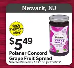Stop&Shop Polaner Concord Grape Fruit Spread offer