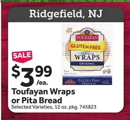 Stop&Shop Toufayan Wraps or Pita Bread offer