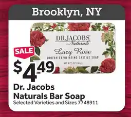 Stop&Shop Dr. Jacobs Naturals Bar Soap offer