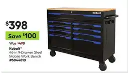 Lowe's Kobalt 46-in 9-Drawer Steel Mobile Work Bench offer