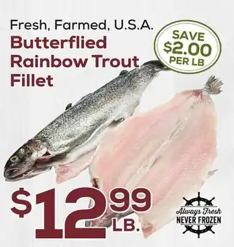 DeCicco & Sons Butterflied Rainbow Trout Fillet offer