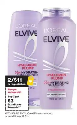 CVS ANY L'Oreal Elvive shampoo or conditioner 12.6 oz offer