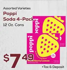 DeCicco & Sons Poppi Soda 4-Pack offer