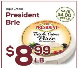 DeCicco & Sons Triple Cream President Brie offer