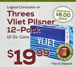 DeCicco & Sons Logical Conclusion or Threes Vliet Pilsner offer