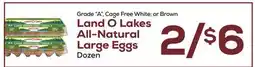 DeCicco & Sons Land O Lakes All-Natural Large Eggs offer
