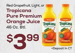 DeCicco & Sons Tropicana Pure Premium Orange Juice offer