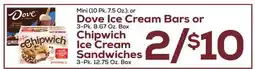 DeCicco & Sons Dove Ice Cream Bars or Chipwich Ice Cream Sandwiches offer