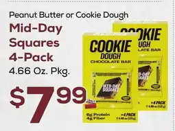 DeCicco & Sons Peanut Butter or Cookie Dough Mid-Day Squares 4-Pack offer