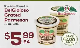 DeCicco & Sons BelGioioso Grated Parmesan offer