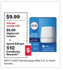 CVS Febreze plug refills 2 ct. or scent booster offer
