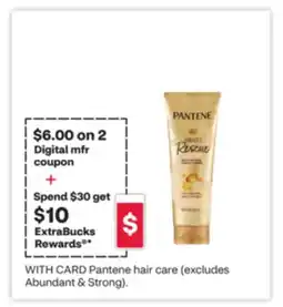 CVS Pantene hair care (excludes Abundant & Strong) offer