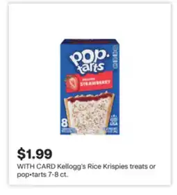 CVS Kellogg's Rice Krispies treats or pop•tarts 7-8 ct offer
