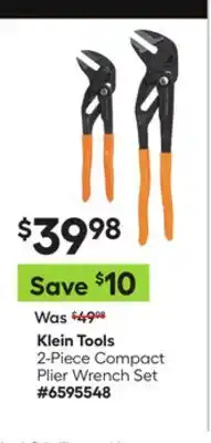 Lowe's 2-Piece Compact Plier Wrench Set offer