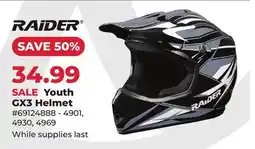Runnings RAIDER Youth GX3 Helmet offer