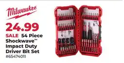 Runnings Milwaukee 54 Piece Shockwave Impact Duty Driver Bit Set offer