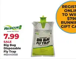 Runnings RESCUE Big Bag Disposable Fly Trap offer