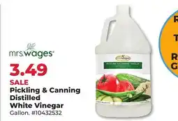 Runnings Mrs. Wages Pickling & Canning Distilled White Vinegar offer