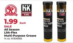Runnings Harvest King All Season Lith-Flex Multi-Purpose Grease offer