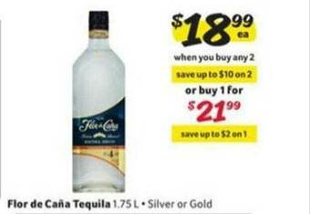 Winn Dixie Flor De Caña Tequila offer