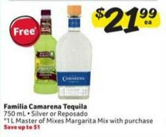 Winn Dixie Familia Camarena Tequila offer